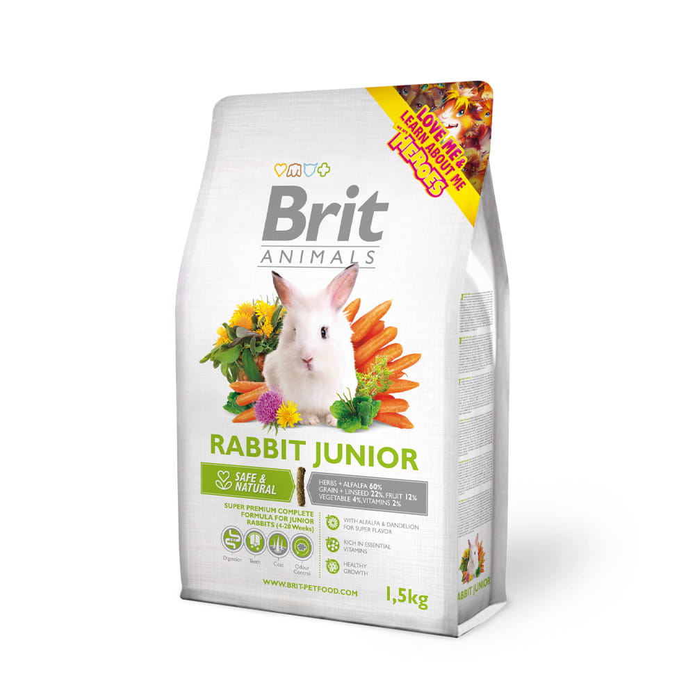 Brit Animals Complete Junior Rabbit Sucha Karma dla królika 1,5kg